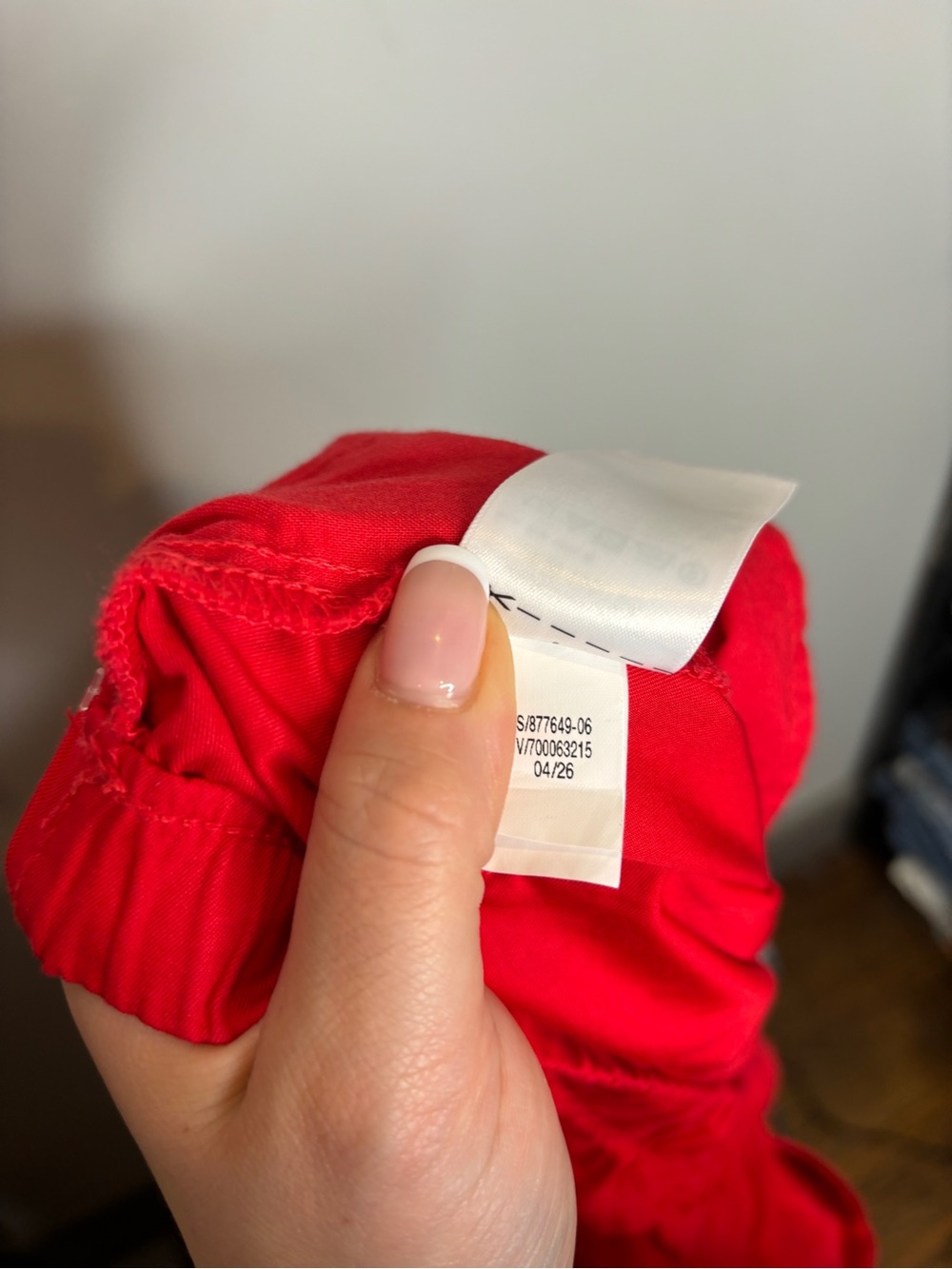 Gap Poplin Easy Double-Knee Barrel Pants M Red - Picture 10 of 10